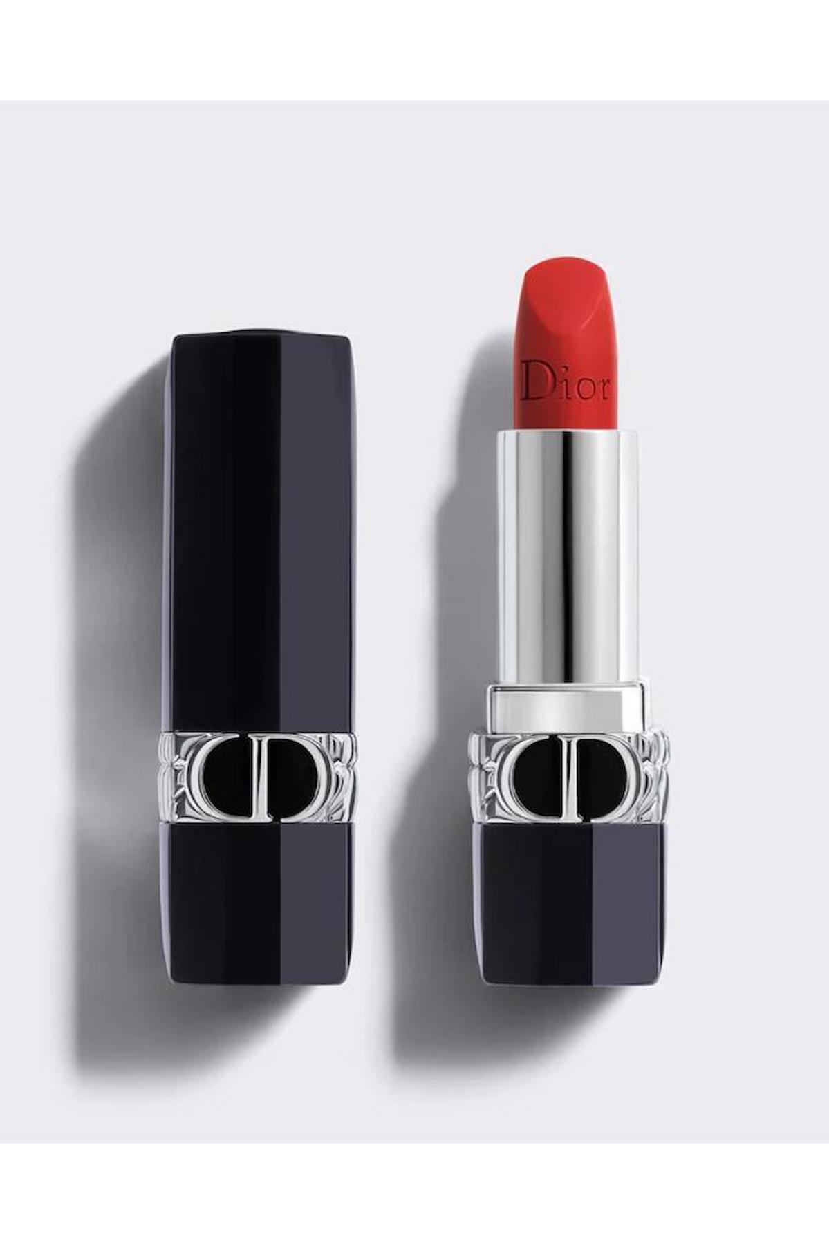 Dior 888 Strong Red Kalıcı Mat Krem Lipstick Ruj