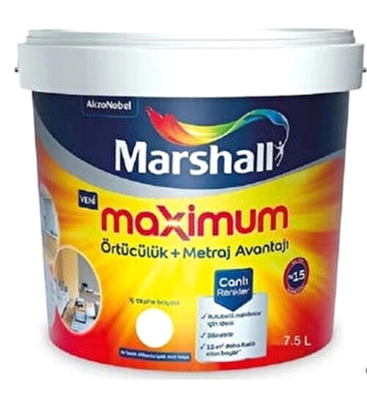 Marshall Silikonlu Soft Mat İç Cephe Boyası 2.5 lt Beyaz