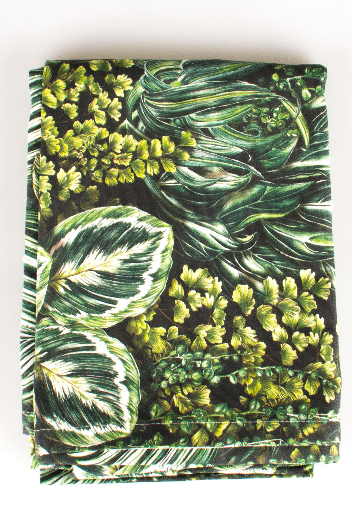 Taç Pamuk 140 x 240 cm Dikdörtgen Masa Örtüsü Yeşil