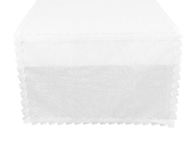 Porland 45 x 150 cm Masa Örtüsü Beyaz