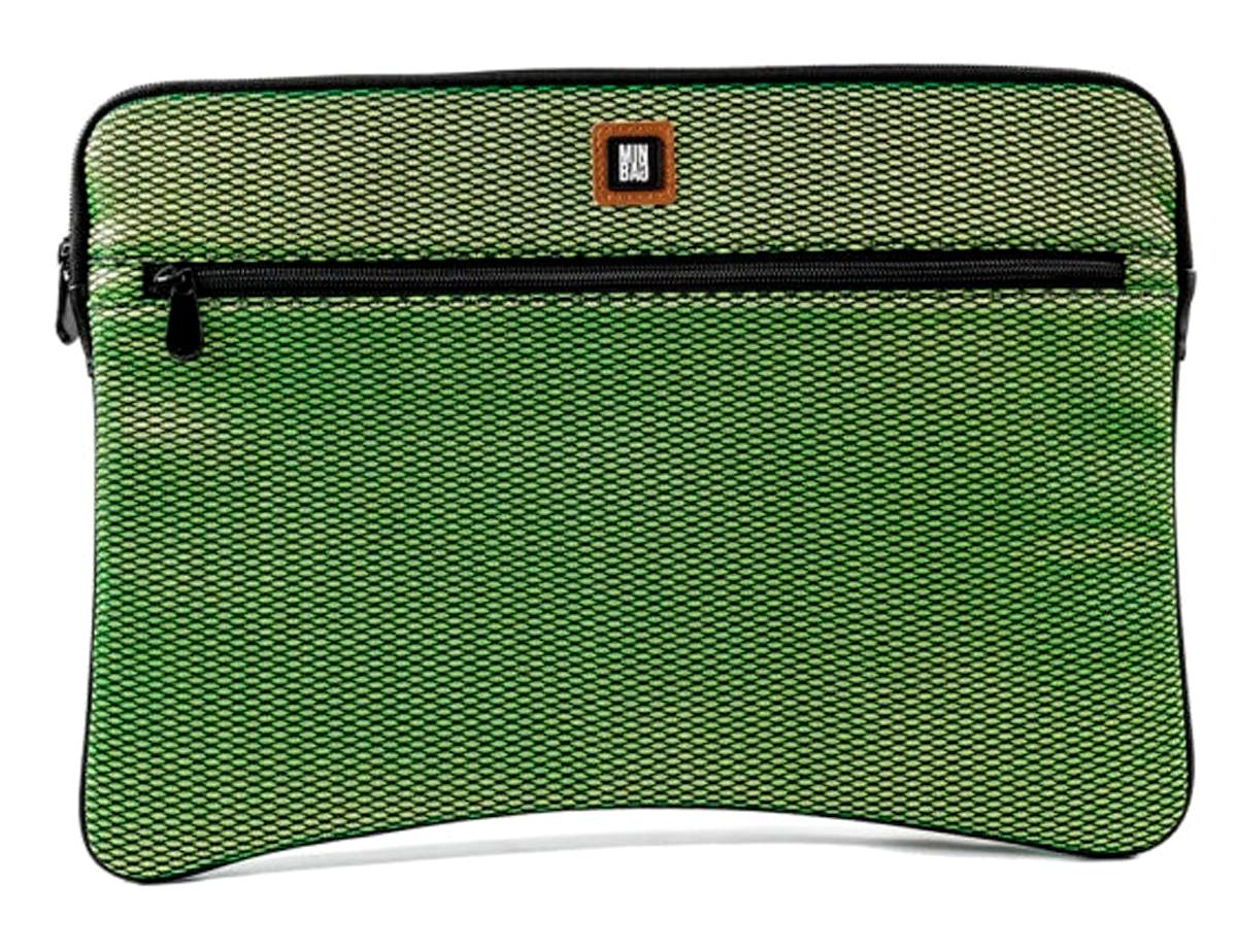 Minbag 15 inç Tekstil Laptop El Çantası Siyah-Yeşil