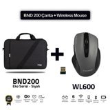 Classone BND200 Eko 15.6 inç Kumaş Su Geçirmez Laptop Postacı Çantası Siyah
