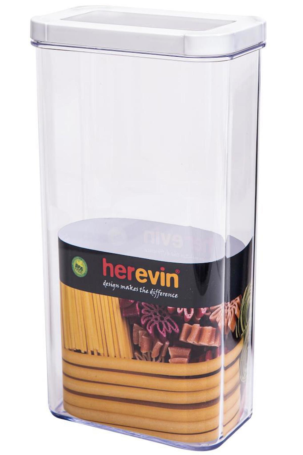 Herevin 2 Parça Dikdörtgen Plastik Saklama Kabı 3 lt