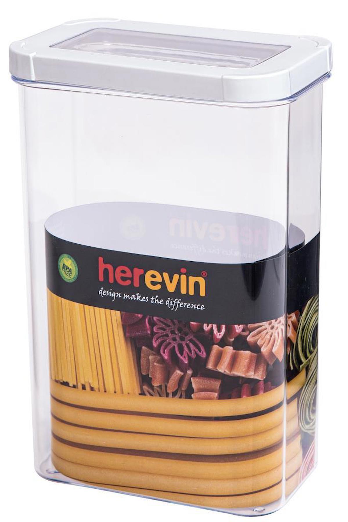 Herevin 2 Parça Dikdörtgen Plastik Saklama Kabı 2.5 lt