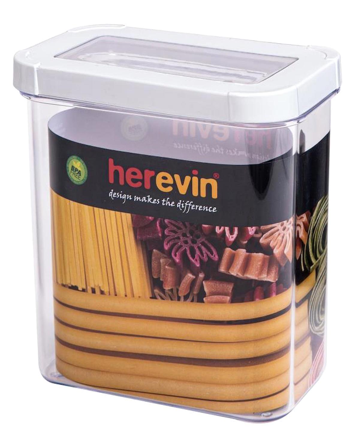 Herevin 2 Parça Dikdörtgen Plastik Saklama Kabı 1.8 lt