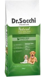 Dr.sacchi Kuzu Etli-Pirinçli Yetişkin Kuru Köpek Maması 15 kg