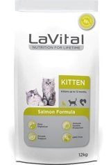 La Vital Somonlu Yavru Kuru Kedi Maması 12 kg