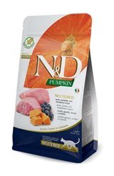 N&d Kısırlaştırılmış Balkabaklı-Kuzu Etli-Yaban Mersinli Yetişkin Kuru Kedi Maması 5 kg