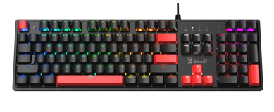 Bloody S510R RGB Red Switch Kablolu Siyah Mekanik Gaming Klavye