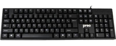Preo My Keyboard K6 Mecha-Membrane Switch Kablolu Siyah Klavye