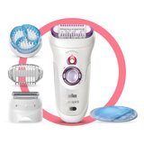 Braun Silk Epil 9 9735 Sensosmart Kablosuz Islak Kuru Epilasyon Aleti Beyaz Mor