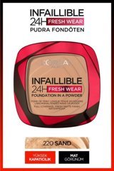 L'Oréal Paris Infaillible 24H Fresh Wear 220 Sand Mat Pudra