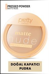 Pretty Beauty Matte Nude Pressed Powder Mat Bitişli Toz Pudra