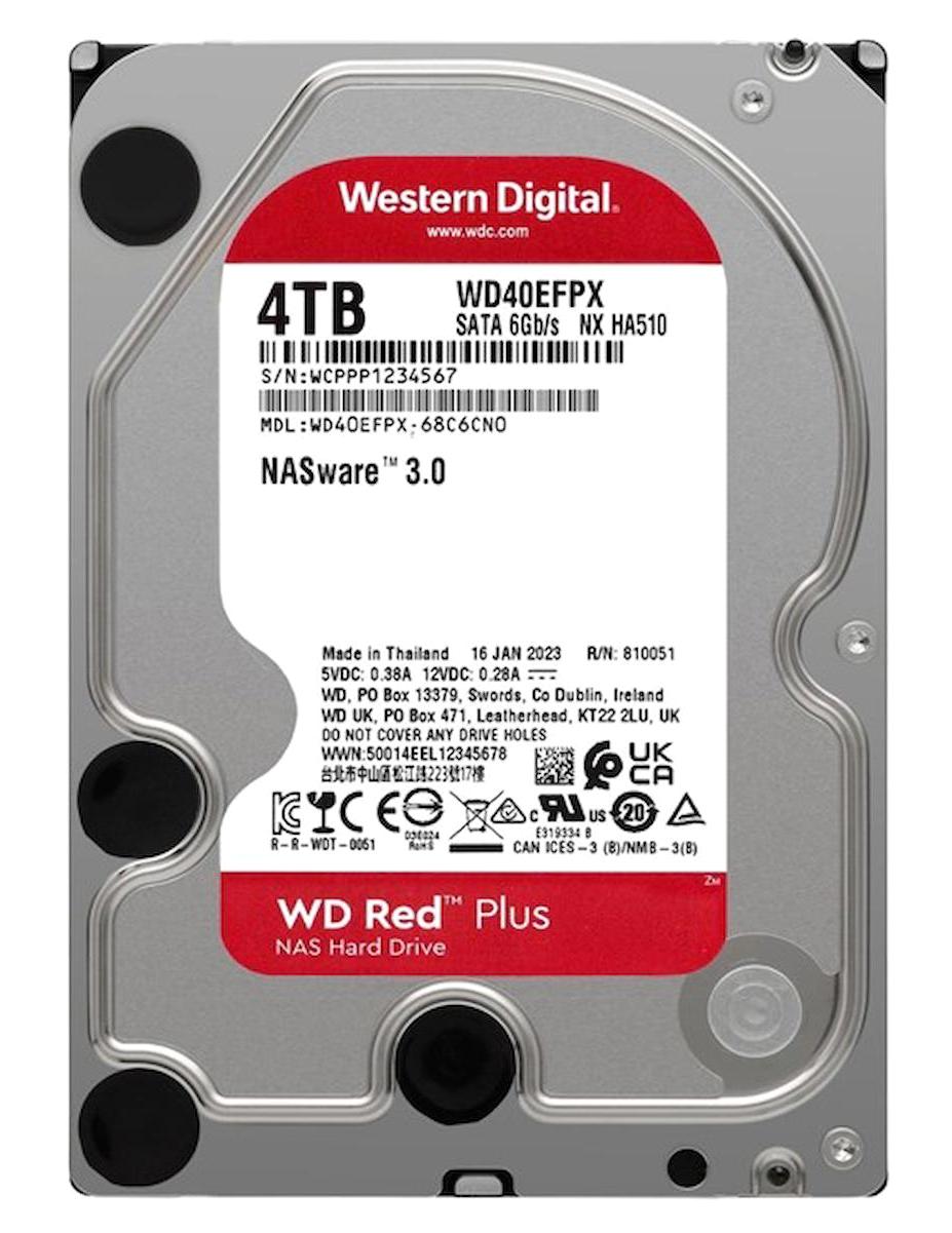 Western Digital Red WD40EFPX 4 TB 3.5 inç 5400 RPM 256 MB SATA 3.0 Harddisk