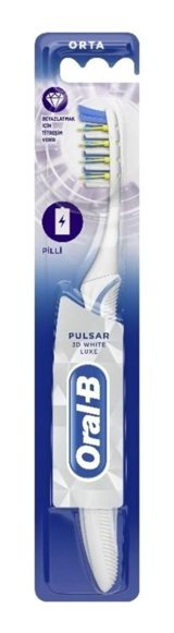 Oral-B Pulsar 3 Boyutlu Beyazlık Luxe Orta Titreşimli Diş Fırçası Beyaz