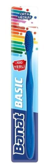 Banat Basic Orta Diş Fırçası Mavi