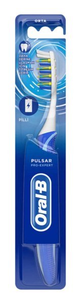 Oral-B Pulsar Pro Expert Titreşimli Orta Diş Fırçası Mavi