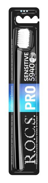 Rocs Pro Sensitive 5940 Yumuşak Diş Fırçası Siyah