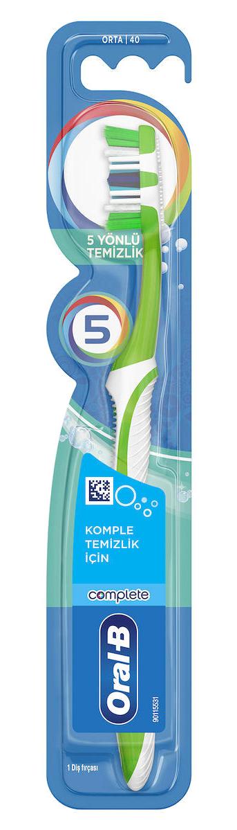 Oral-B Complete 5 Yönlü Temizlik Orta Diş Fırçası Yeşil