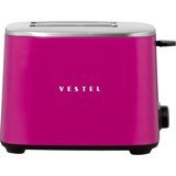Vestel Retro 2 Dilim Pembe Ekmek Kızartma Makinesi