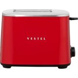 Vestel Retro 2 Dilim Kırmızı Ekmek Kızartma Makinesi