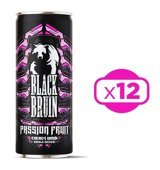 Black Bruin Passion Fruit Aromalı Enerji İçeceği 12 Adet 250 ml
