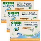U Green Clean Bitkisel Tablet Bulaşık Makinesi Deterjanı 3x30 Adet