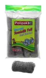 Polipak Bulaşık Teli Teli 12'li