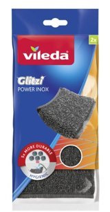 Vileda Glitzi Power Pad Bulaşık Teli Inox 2'li