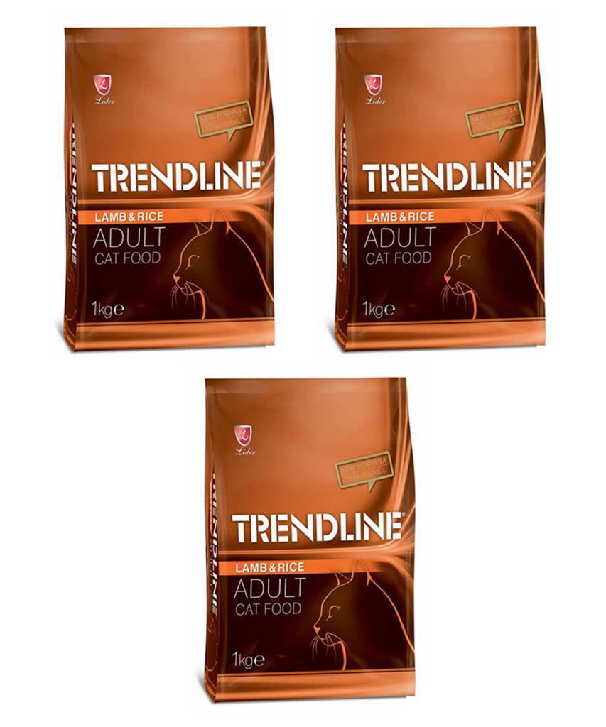 Trendline Kuzulu Yetişkin Kuru Kedi Maması 3x1 kg