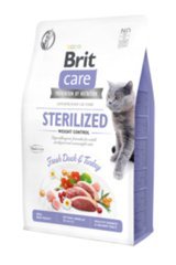 Brit Care Diyet Ördekli Hindili Kısırlaştırılmış Yetişkin Kuru Kedi Maması 2 kg