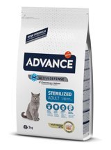 Advance Hindili Kısırlaştırılmış Yetişkin Kuru Kedi Maması 3 kg