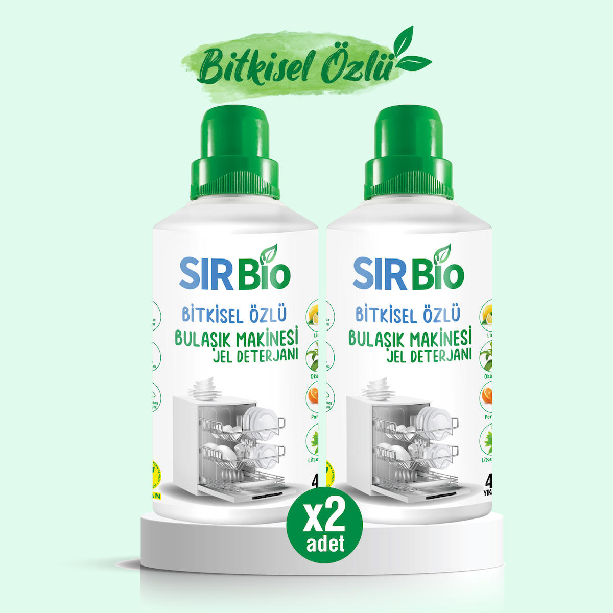 Sır Bio Bulaşık Makinesi Deterjanı 2x1000 ml