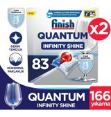 Finish Quantum Infinity Shine Tablet Bulaşık Makinesi Deterjanı 2x83 Adet