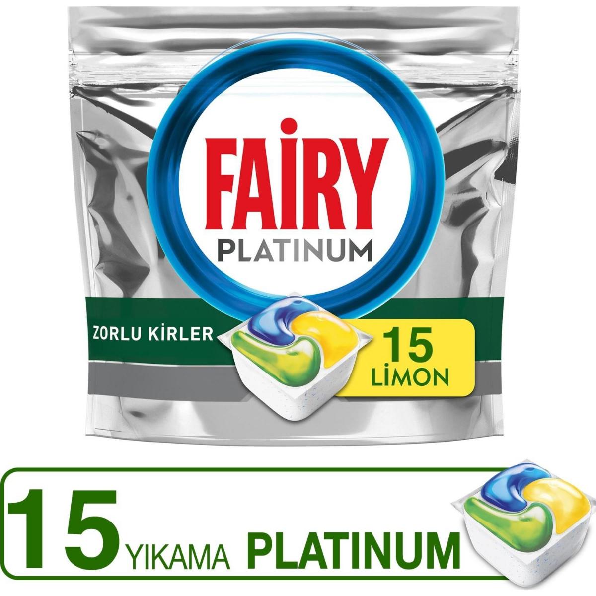 Fairy Platinum Tablet Bulaşık Makinesi Deterjanı 15 Adet