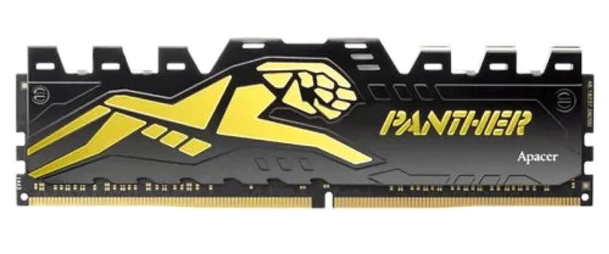 Apacer Panther Ah4u08g32c28y7gaa-1 Black-Gold 8 GB DDR4 1x8 3200 Mhz Ram