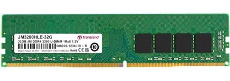 Transcend JM3200HLE-32G 32GB DDR4 1x32 3200 Mhz Ram