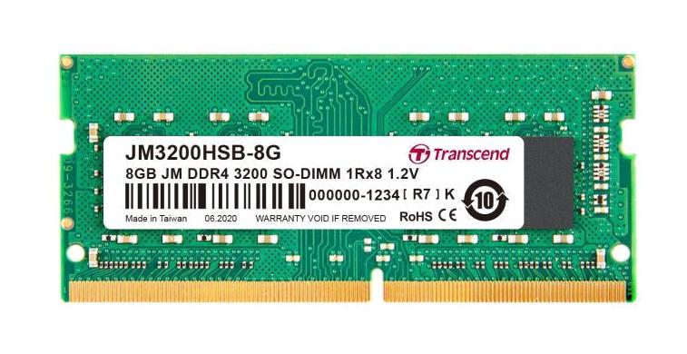 Transcend JM3200HSB-8G 8 GB DDR4 1x8 3200 Mhz Ram