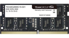 Team Elite TED48G2666C19-S01 8 GB DDR4 1x8 2666 Mhz Ram