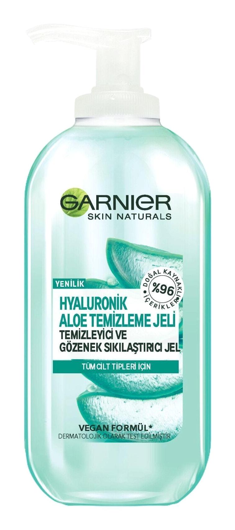 Garnier Hyaluronik Aloe Vera Tüm Ciltler için Yüz Temizleme Jeli 200 ml