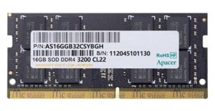 Apacer ES.16G21.GSH 16 GB DDR4 1x16 3200 Mhz Ram