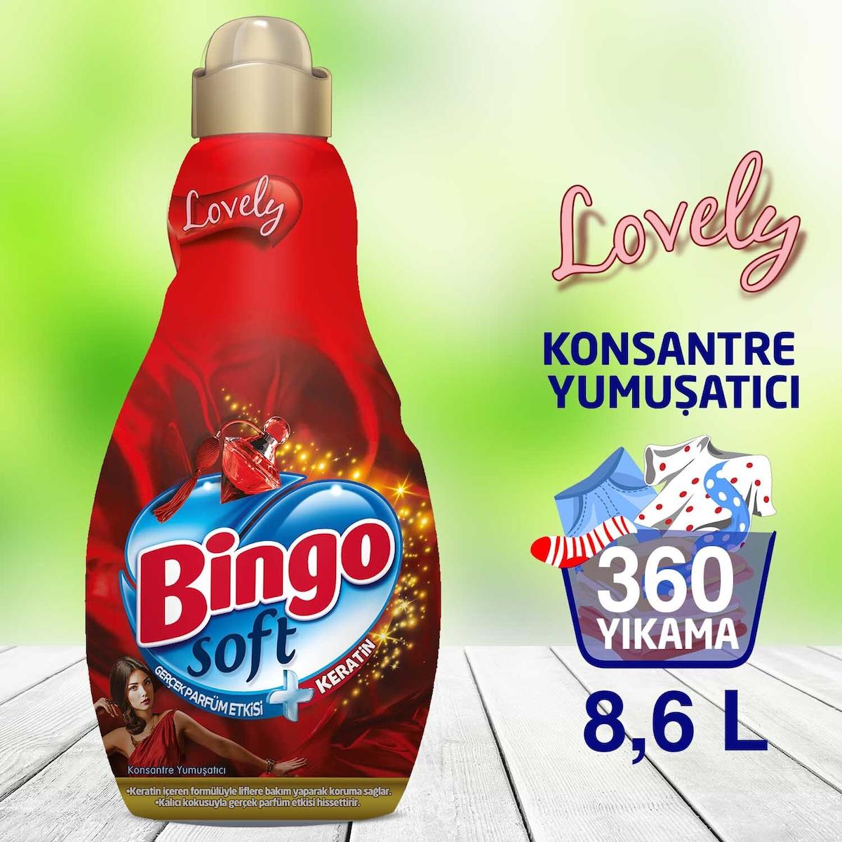 Bingo Soft Lovely 60 Yıkama Yumuşatıcı 6x1.44 lt