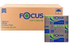 Focus 2 Katlı 12'li Z Katlama Kağıt Havlu