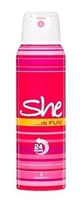 She Fun Leke Yapmayan Pudrasız Ter Önleyici Sprey Kadın Deodorant 150 ml