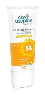 Cire Aseptine Face Sun Protect 50+ Faktör Kuru ve Normal Ciltler İçin Yüz Güneş Kremi 50 ml
