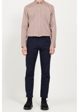 Ac&Co / Altınyıldız Classics Erkek Lacivert Comfort Fit Rahat Kesim 5 Cep Armürlü Pamuklu Pantolon 36 - 32