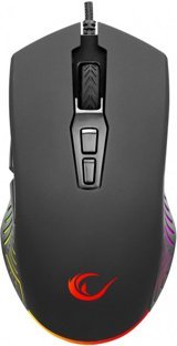 Rampage SMX-G68 Spear RGB Yatay Makrolu Kablolu Siyah Optik Gaming Mouse