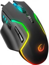 Rampage Miracle M1 RGB Yatay Makrolu Kablolu Siyah Optik Gaming Mouse