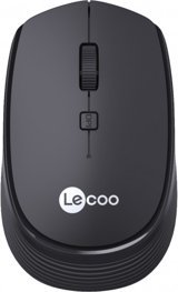 Lenovo Lecoo WS202 Yatay Kablosuz Siyah Optik Mouse