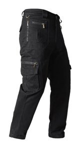 Simicg İlkbahar Ve Sonbahar Çok Cepli Erkek Pantolon-Siyah 4Xl